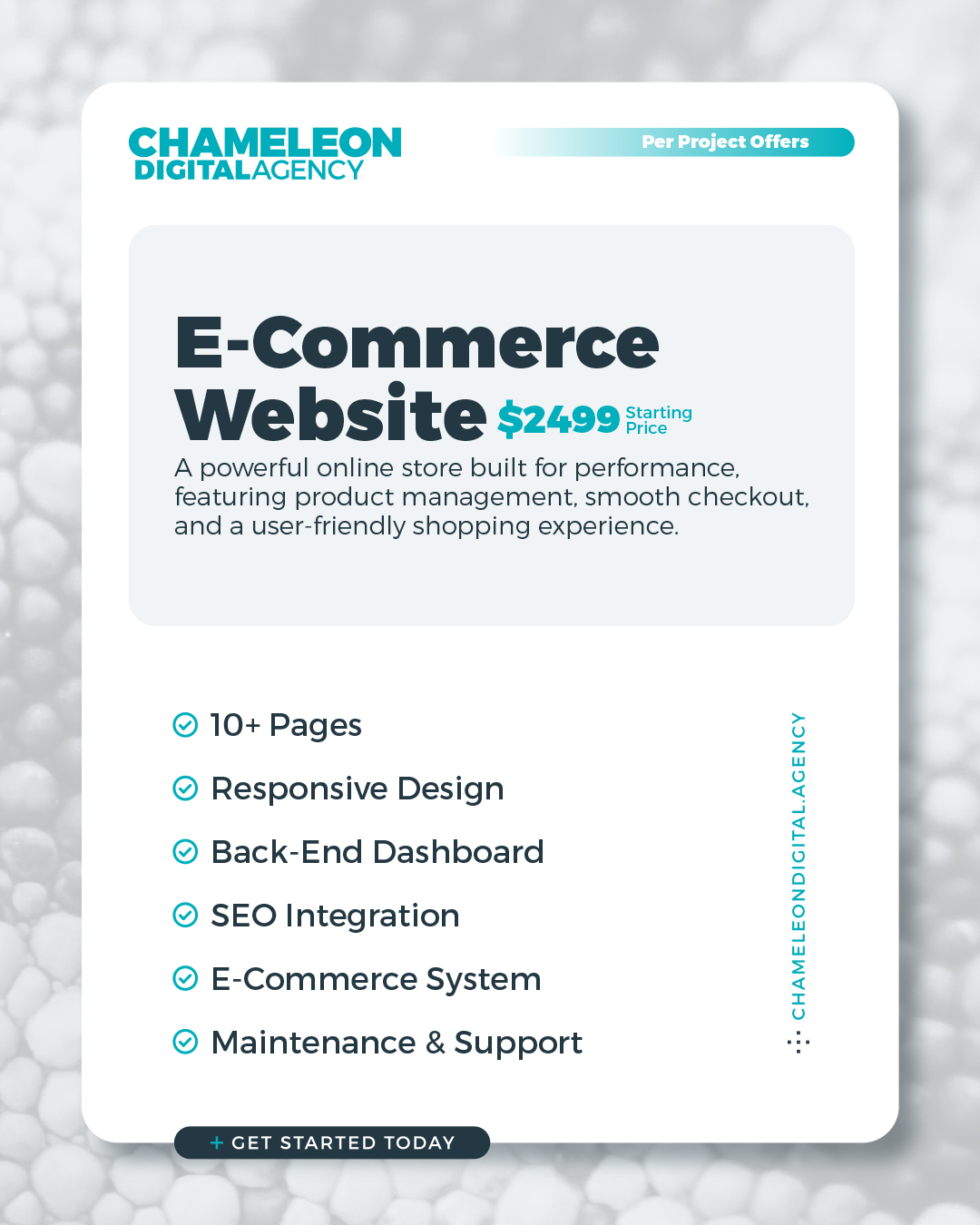 FINDIN CHAMELEON DIGITAL AGENCY PACKAGES PER PROJECT