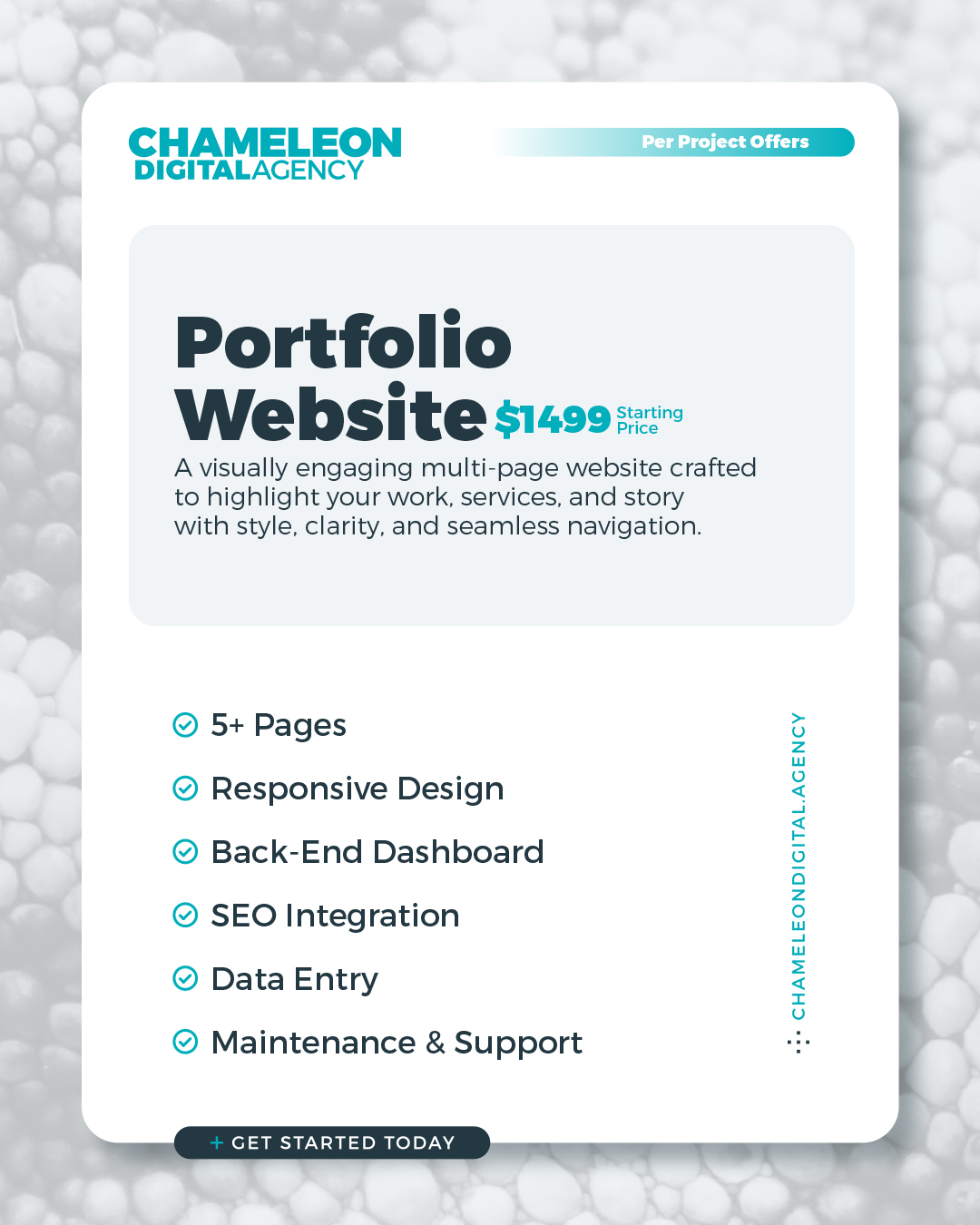 FINDIN CHAMELEON DIGITAL AGENCY PACKAGES PER PROJECT